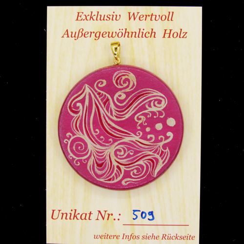 Amulett Schwingung "Zartheit" in rosa - Unikat Nr. 509 – Bild 2