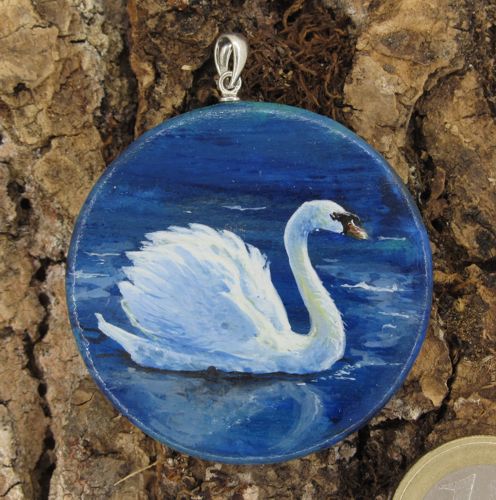 Produktbild Amulett "Krafttier Schwan" - Unikat Nr. 234
