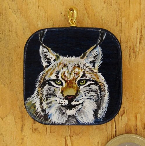 Produktbild Amulett "Krafttier Luchs" - Unikat Nr. 233