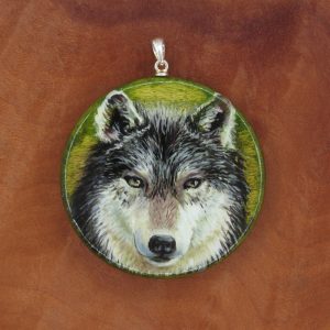 Produktbild Amulett "Krafttier Wolf"