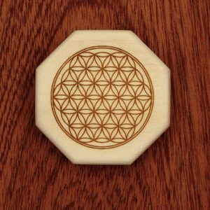 Produktbild für achteckiges Amulett "Blume des Lebens"