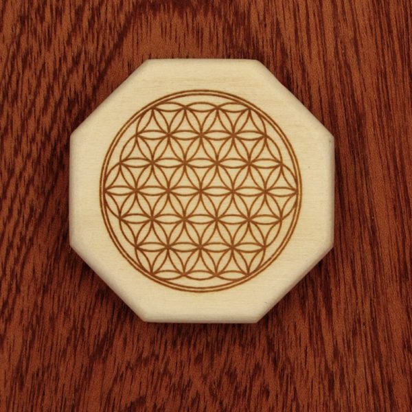 Produktbild für achteckiges Amulett "Blume des Lebens"